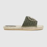 Gucci Women’s espadrille with crystal Interlocking G
